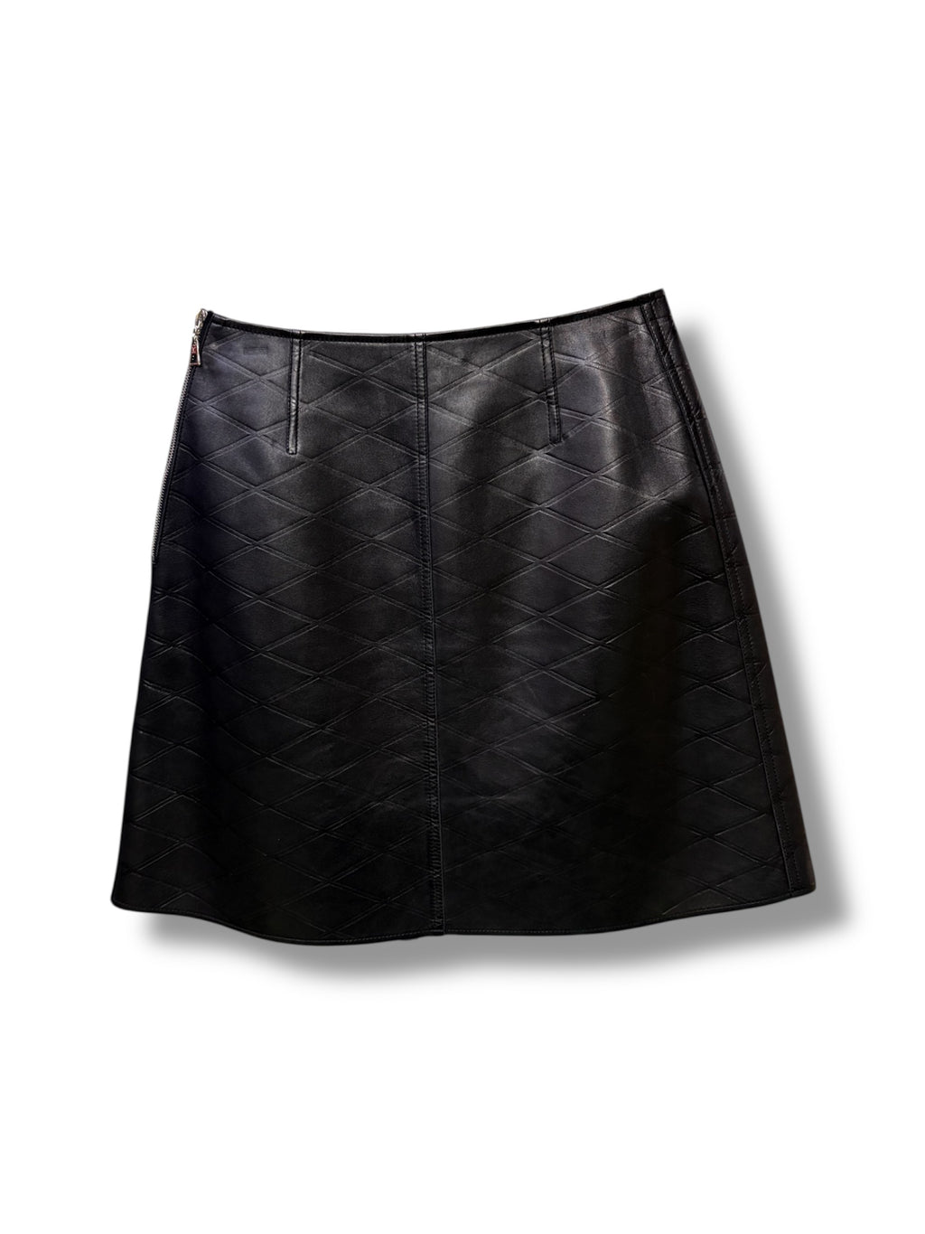 Louis Vuitton Leather Mini Skirt - Size 38 - Excellent Condition