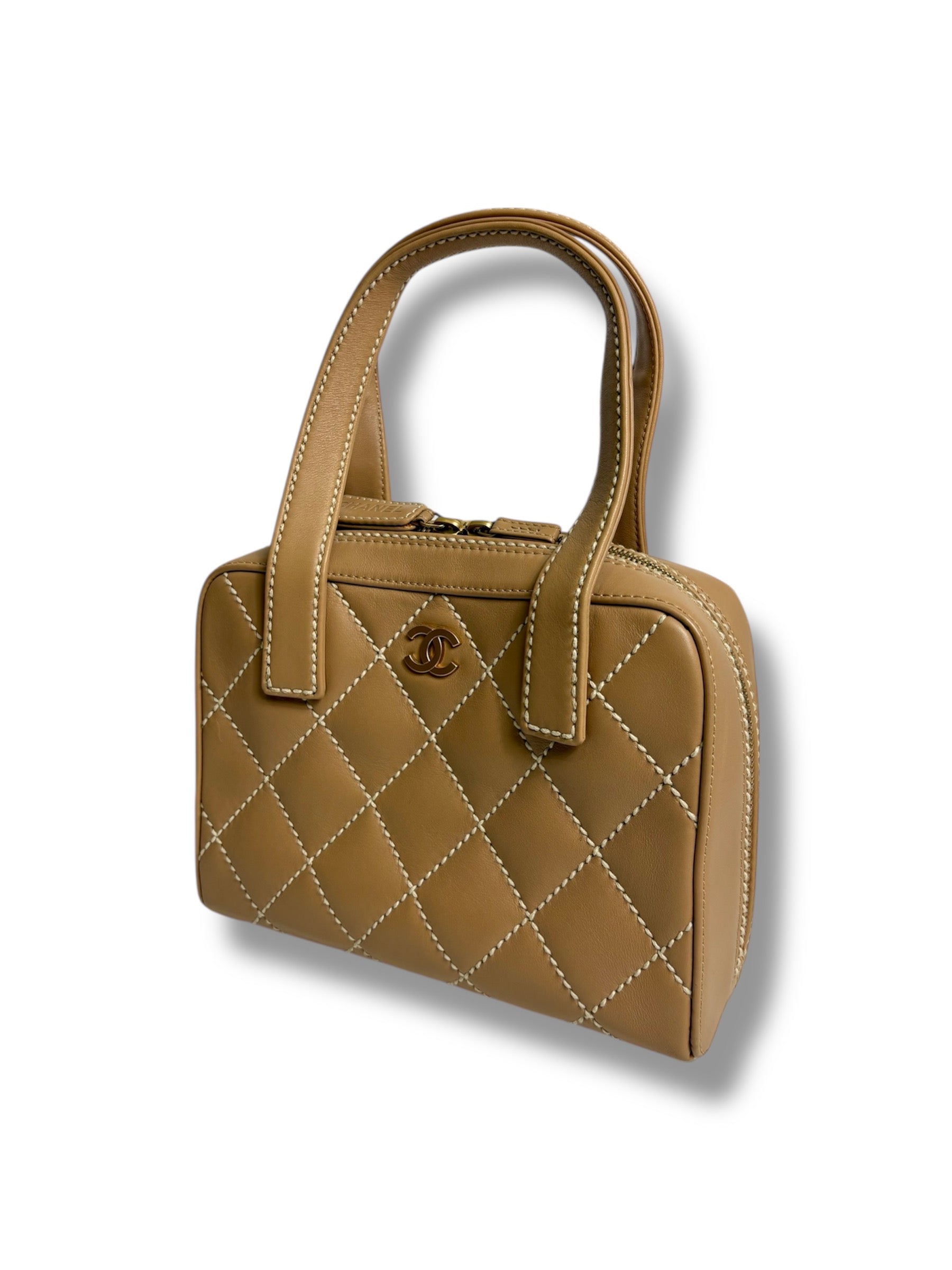 2003 Vintage Chanel Surpique (Wild Stitch) Small Bag