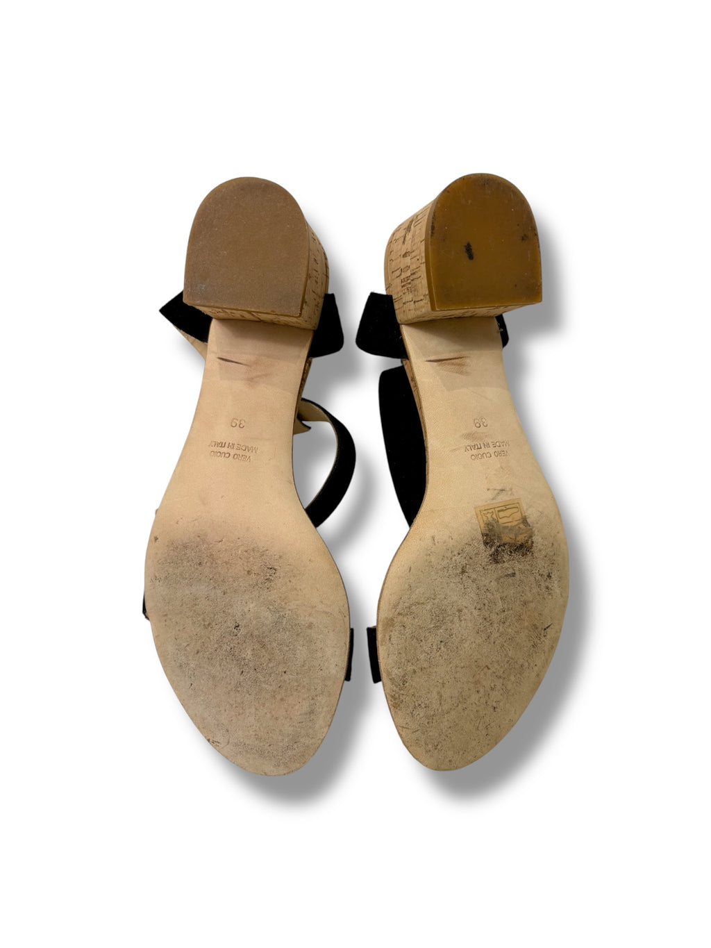 ATP Atelier 'Carmen' Cork & Suede Sandal - Size 39 - Excellent Condition