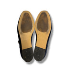 Le Monde Béryl Velvet Mary Jane Ballet Flat - Size 38 - Very Good Condition