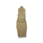 Isa Boulder Open Knit Metallic Midi Dress - Size L - Very Good Condition