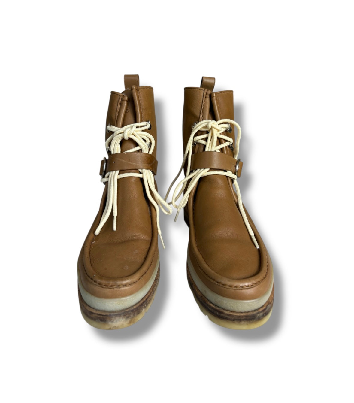 Hermès Shearling Lined Calfskin Boots - Size 41