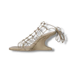 Rick Owens Web Cantilever Knotted Wedge - Size 40 - Excellent Condition