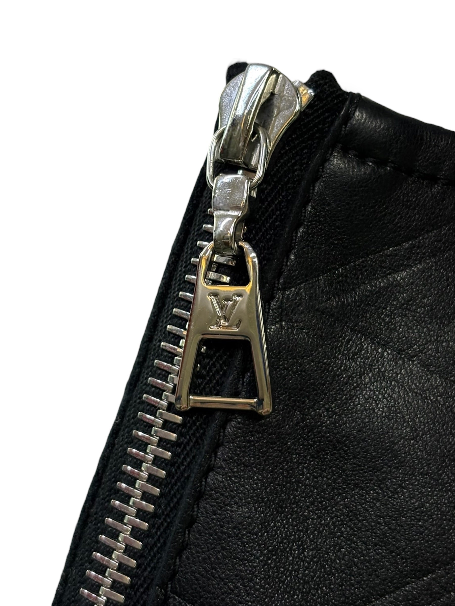 Louis Vuitton Leather Mini Skirt - Size 38 - Excellent Condition