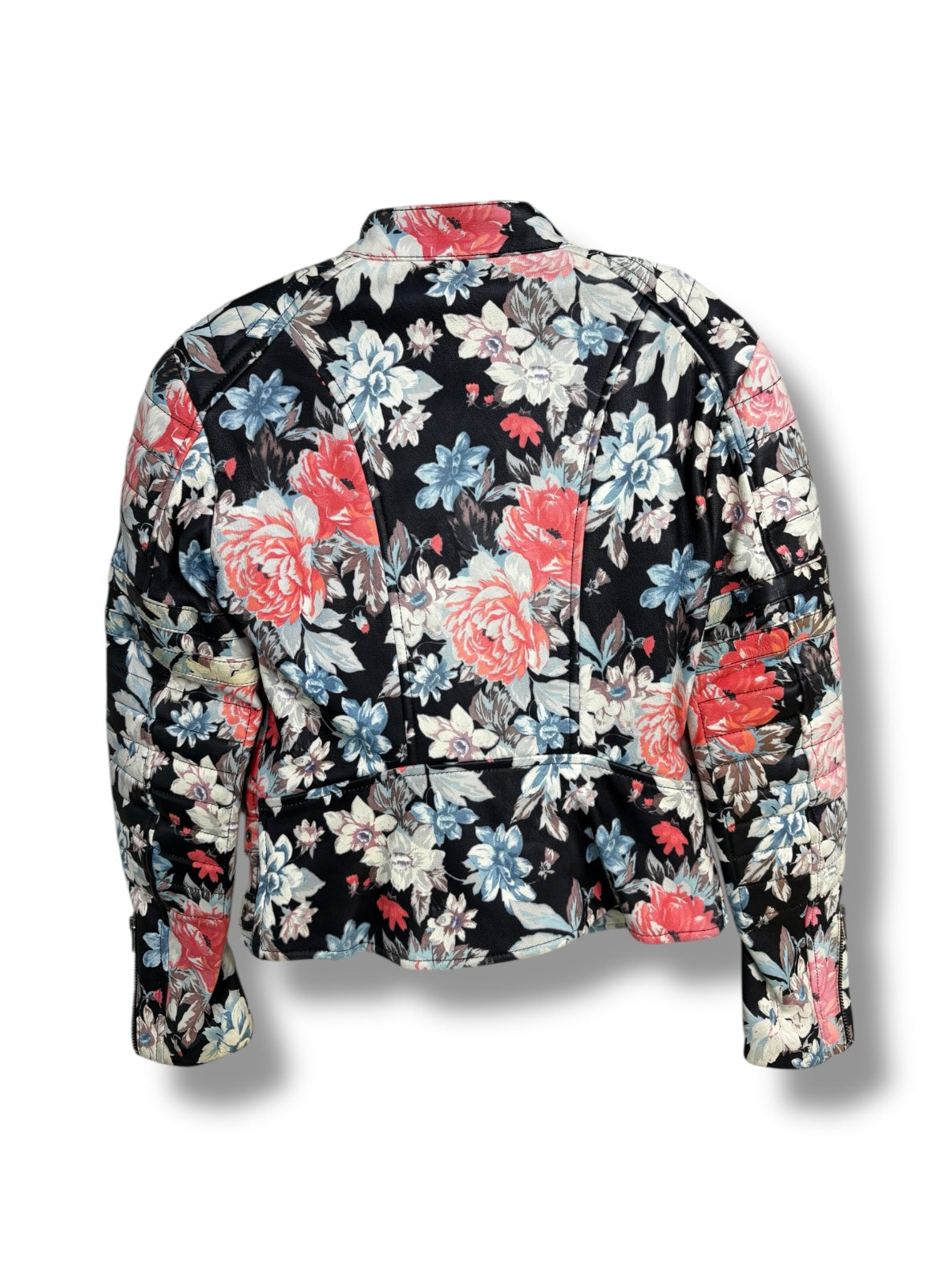 2012 Céline Floral Printed Leather Jacket