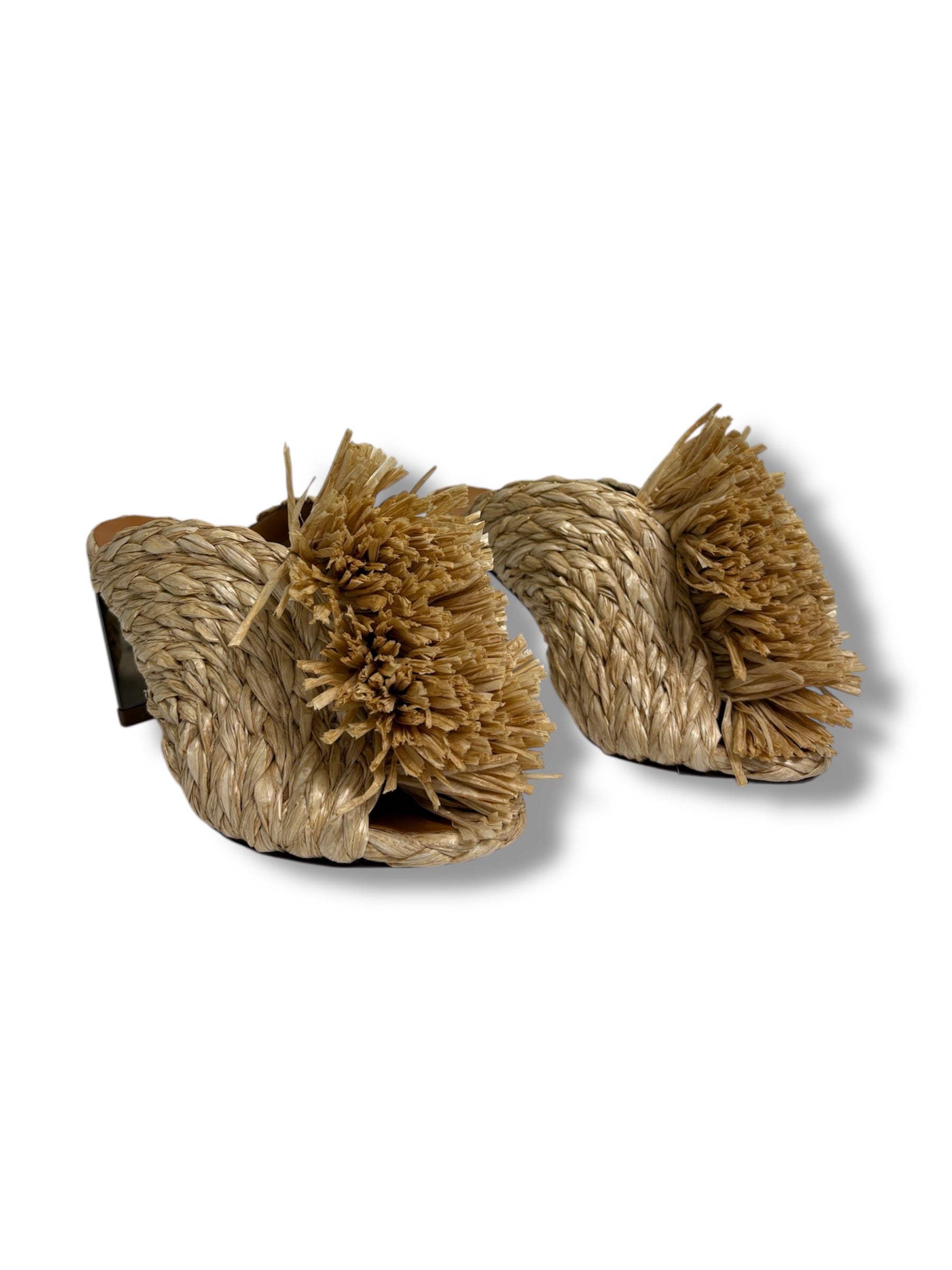 Clergerie Raffia Mules - Size 37.5 - Never Worn