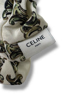 Celine Silk Triomphe Scrunchie