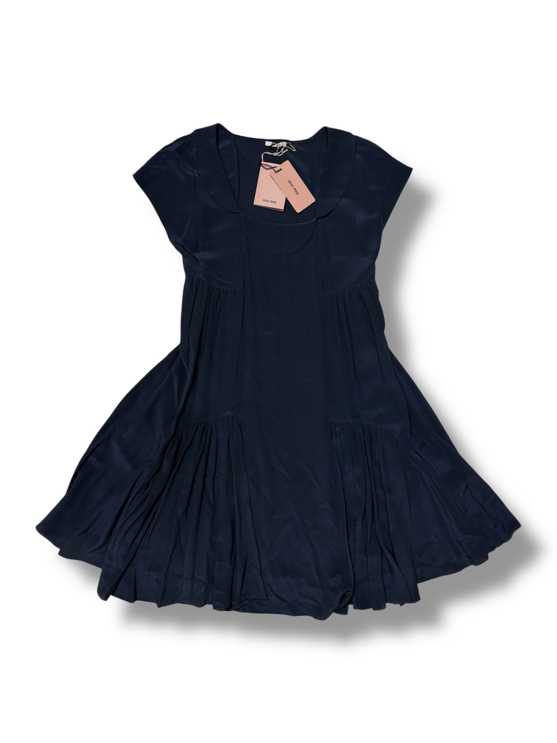 Miu Miu Silk Mini Dress - Size IT36 - Brand New With Tags