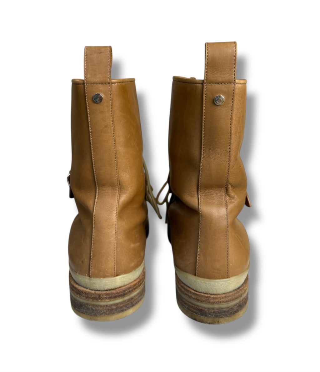 Hermès Shearling Lined Calfskin Boots - Size 41 - Very Good Condition
