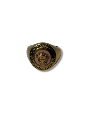 Versace Medusa Medallion Signet Ring - Good Condition