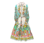 Alémais Pinball Printed Midi Dress - Size 8 - Very Good Condition