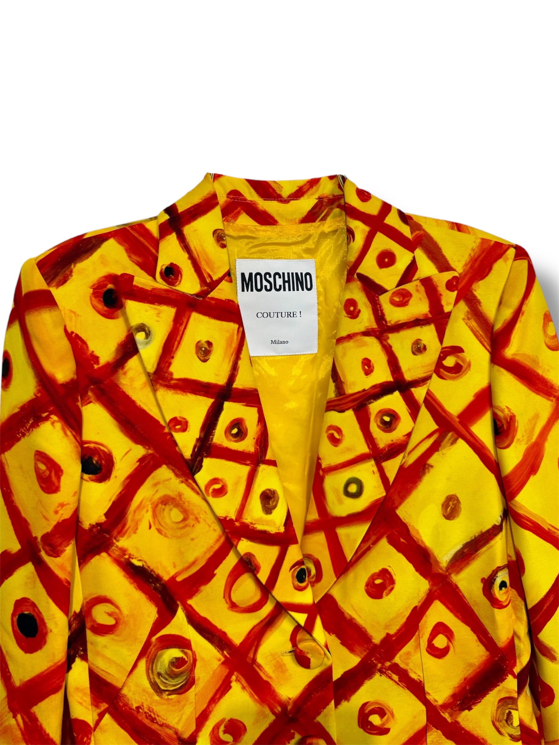 2020 Moschino Couture Printed Blazer - Size IT38
