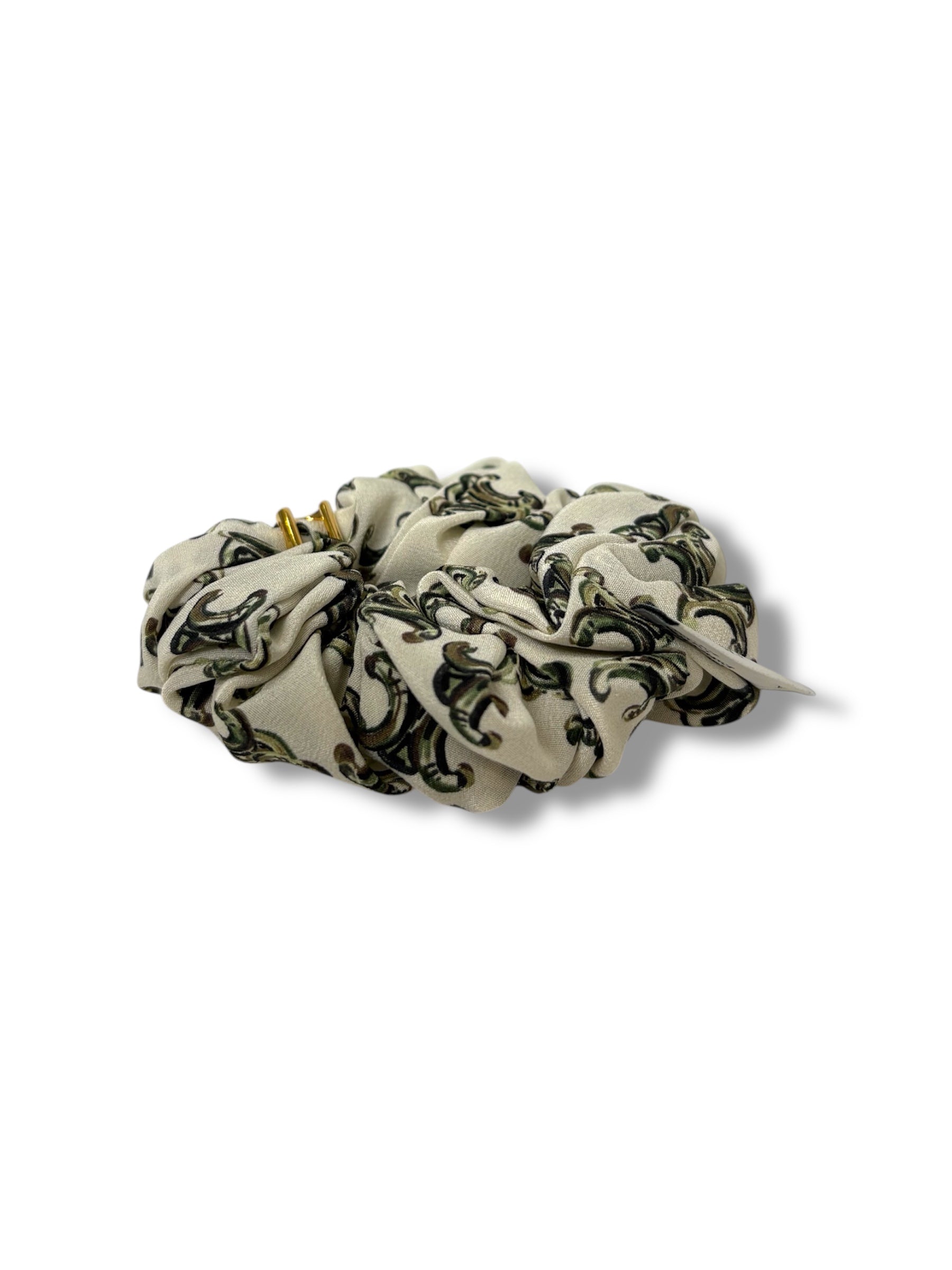 Celine Silk Triomphe Scrunchie