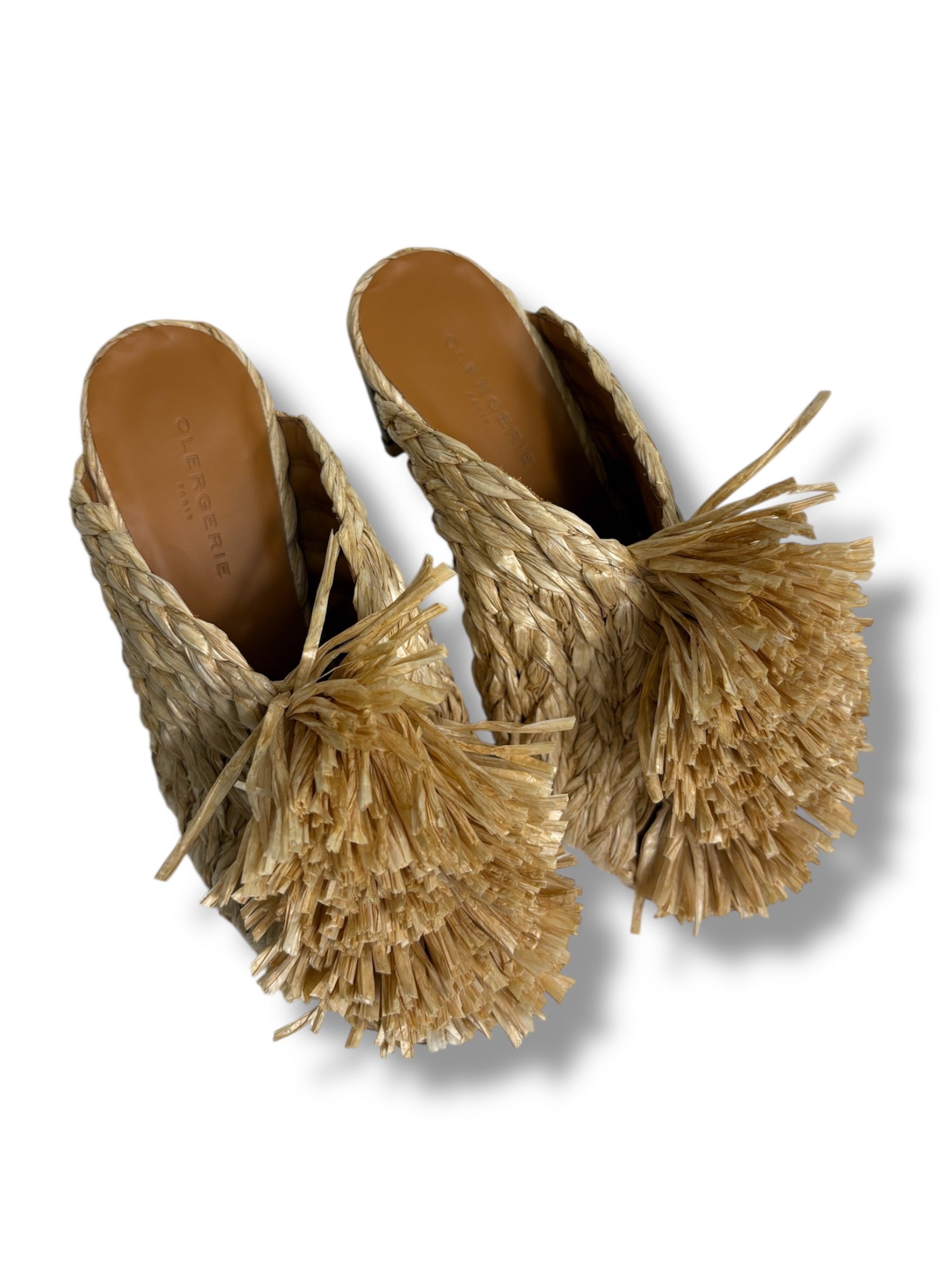 Clergerie Raffia Mules - Size 37.5 - Never Worn