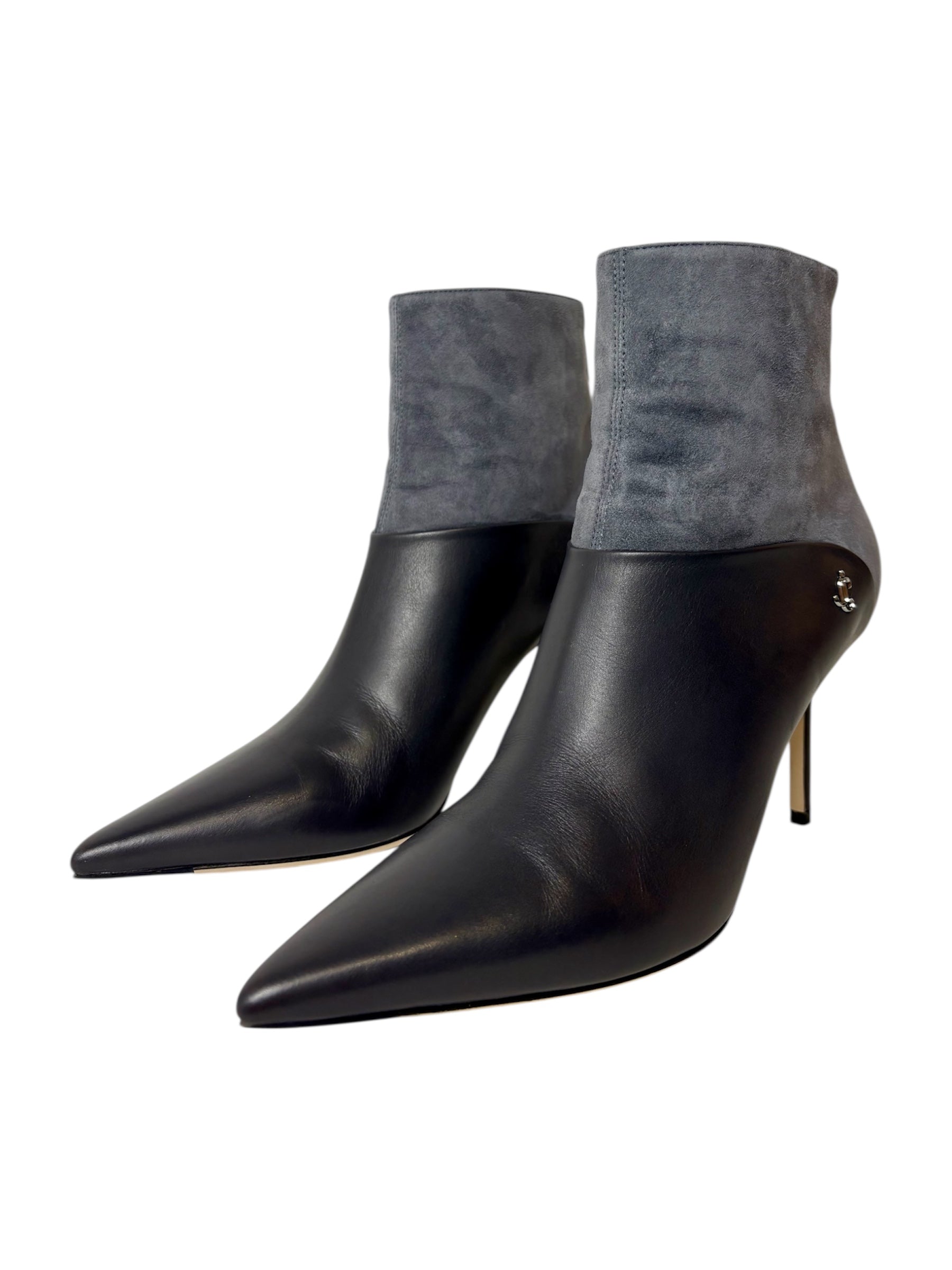 Jimmy Choo Suede and Leather Ankle Boot - Size 39