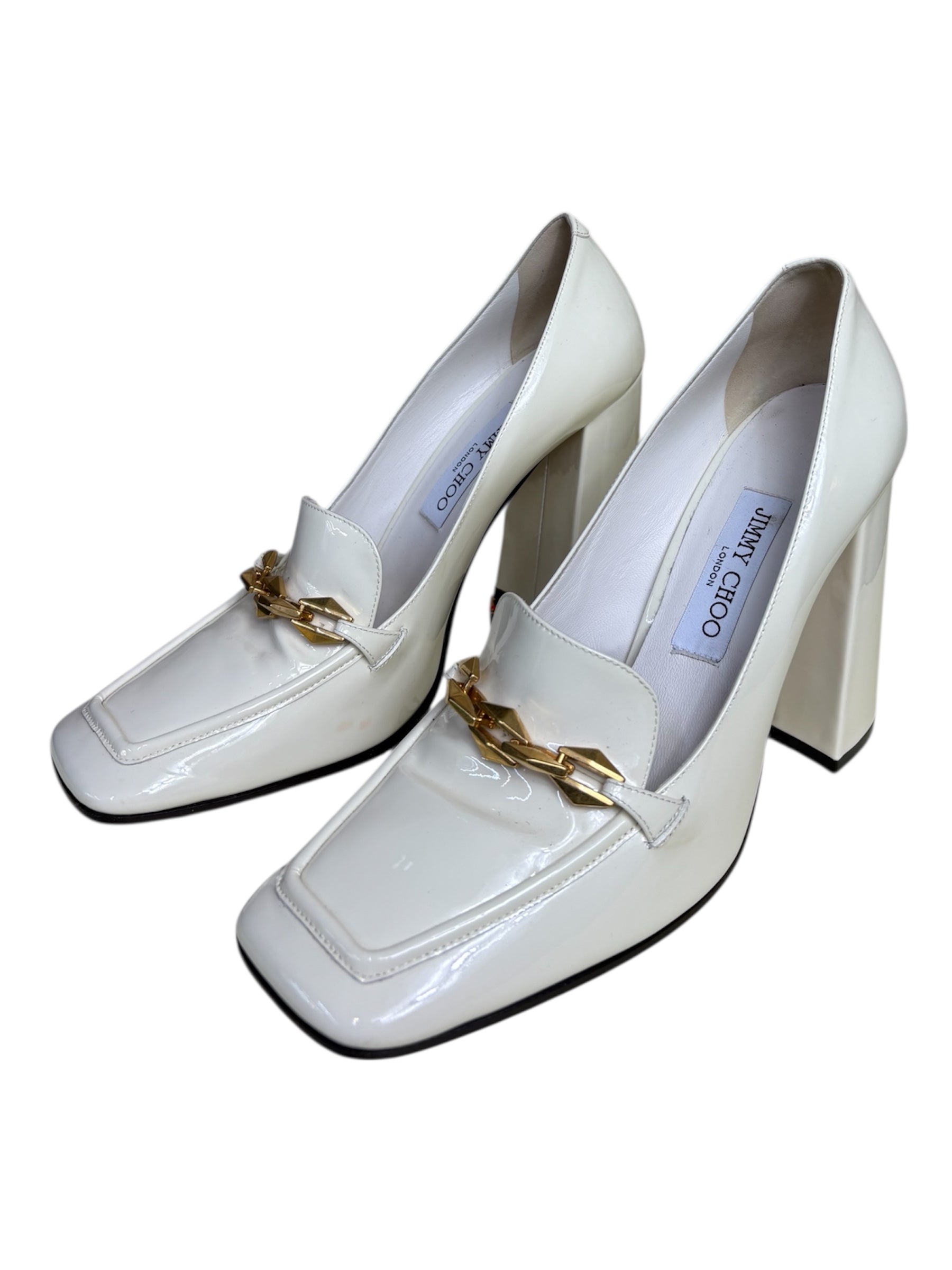 Jimmy Choo Patent Loafer Pumps - Size 41