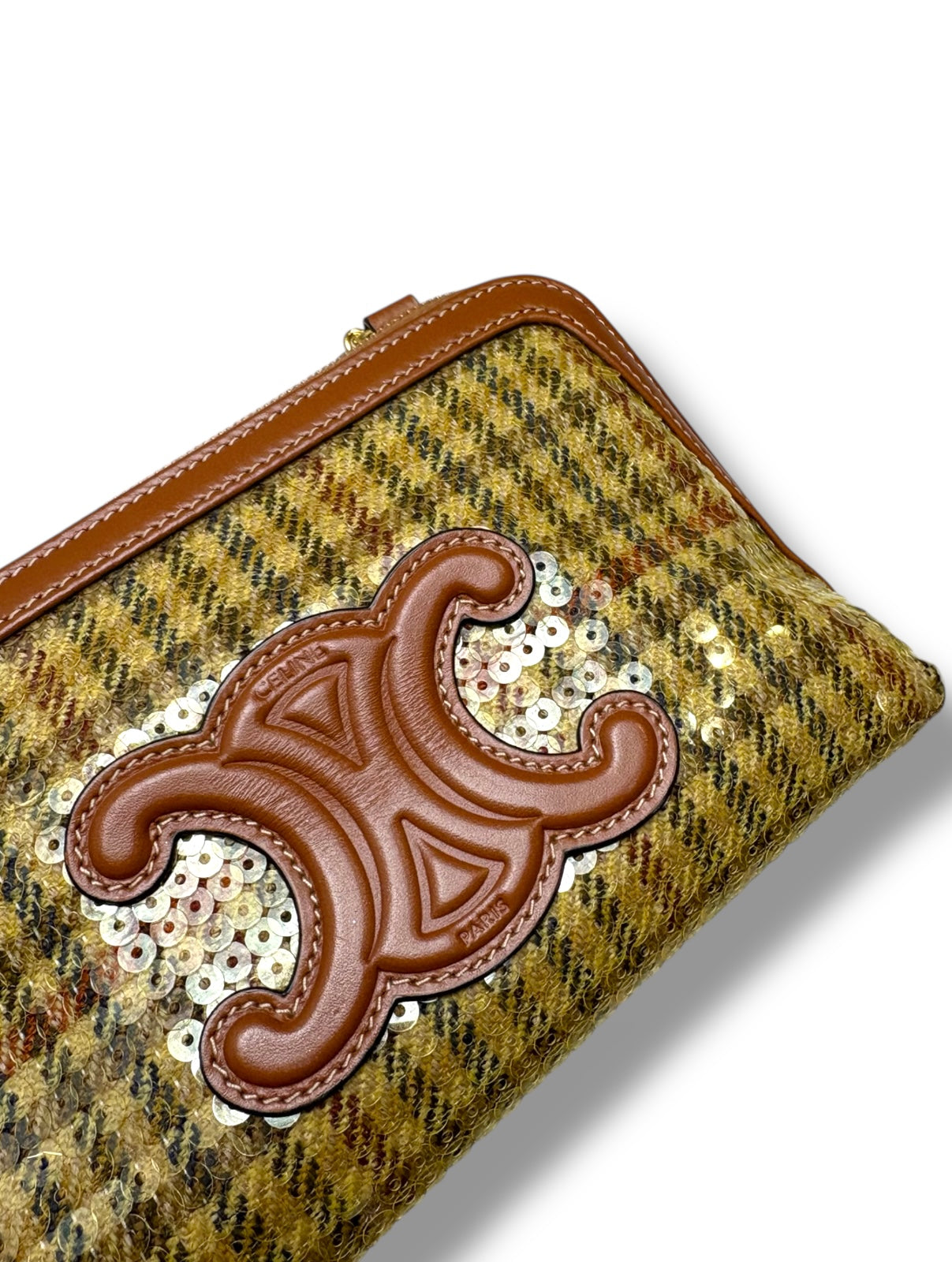 Celine Sequin Pochette Chaîne Triomphe Crossbody - Excellent Condition