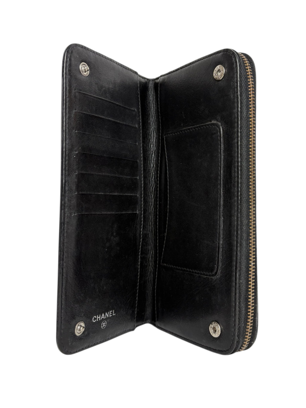 Chanel Matelassé Lambskin Long Wallet