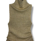 Isa Boulder Open Knit Metallic Midi Dress - Size L - Very Good Condition