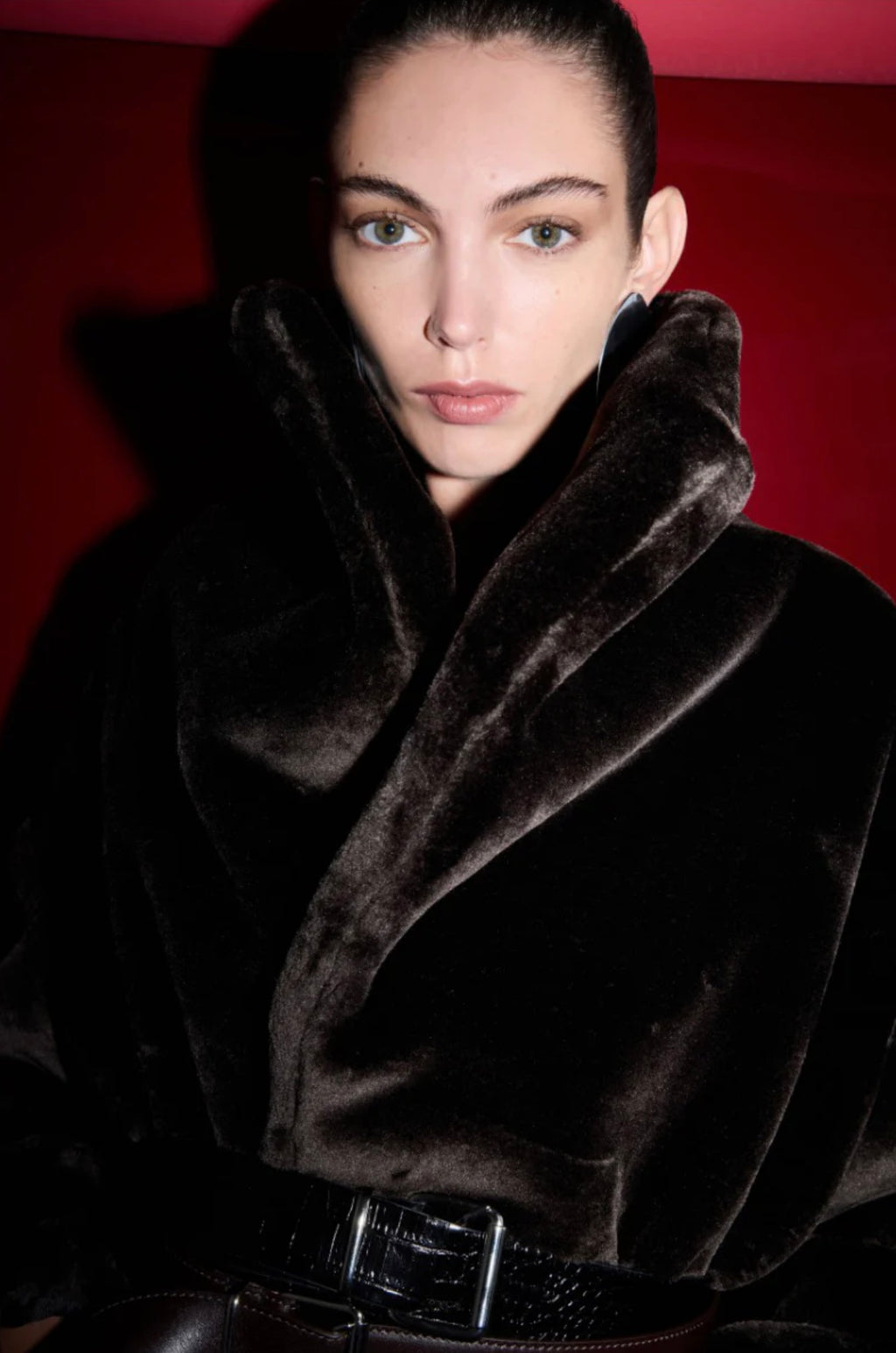 ILĀ Celeste Faux Fur Jacket - Size 36 - Brand New With Tags