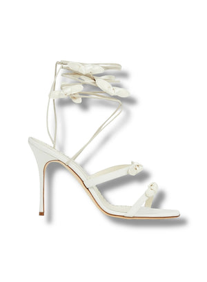 Manolo Blahnik 'Fiocco' Wrap Around Sandal - Size 41 - Very Good Condition