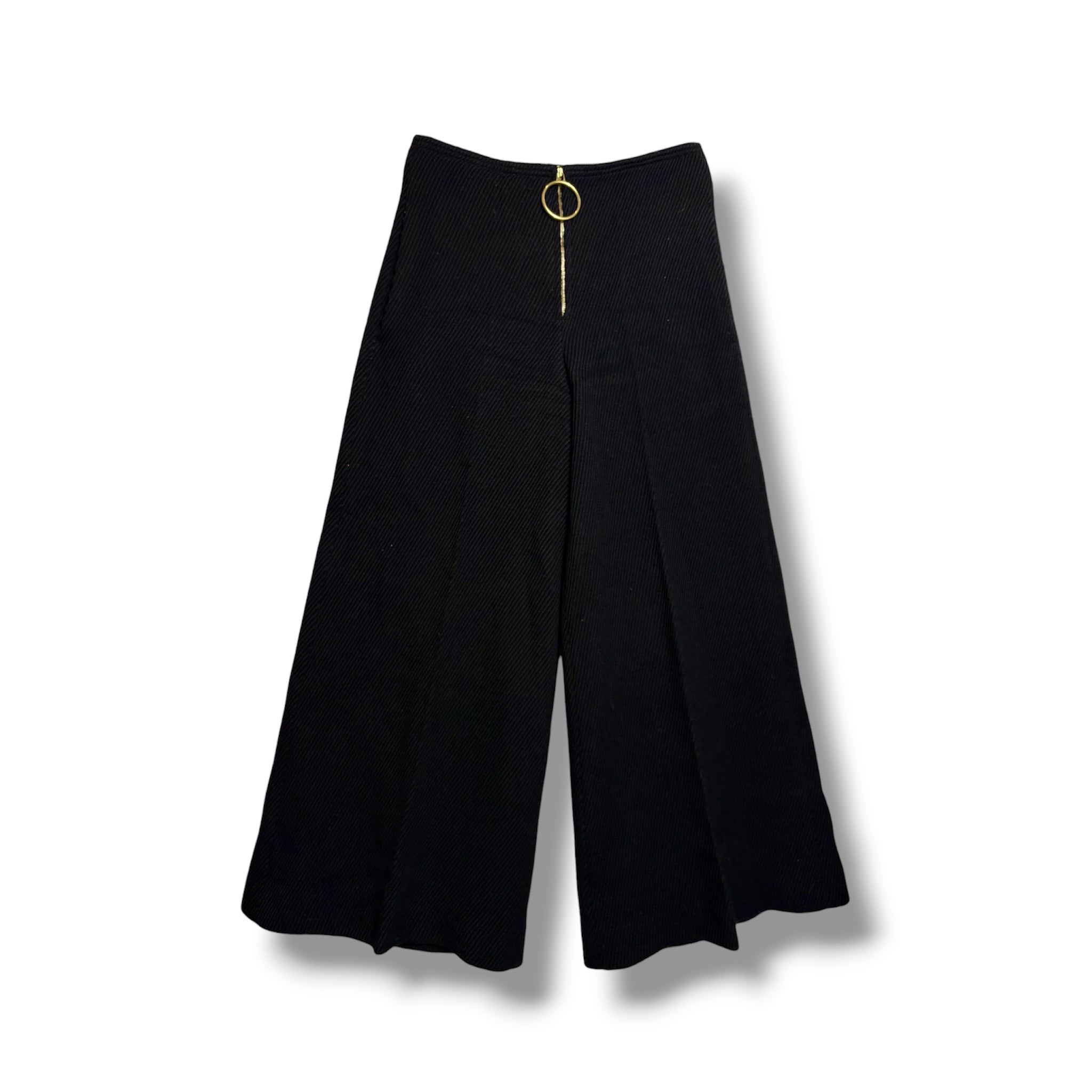 2015 Céline Textured Wide Trousers - Size 34 - Very Good Condition