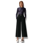 2015 Céline Textured Wide Trousers - Size 34 - Very Good Condition