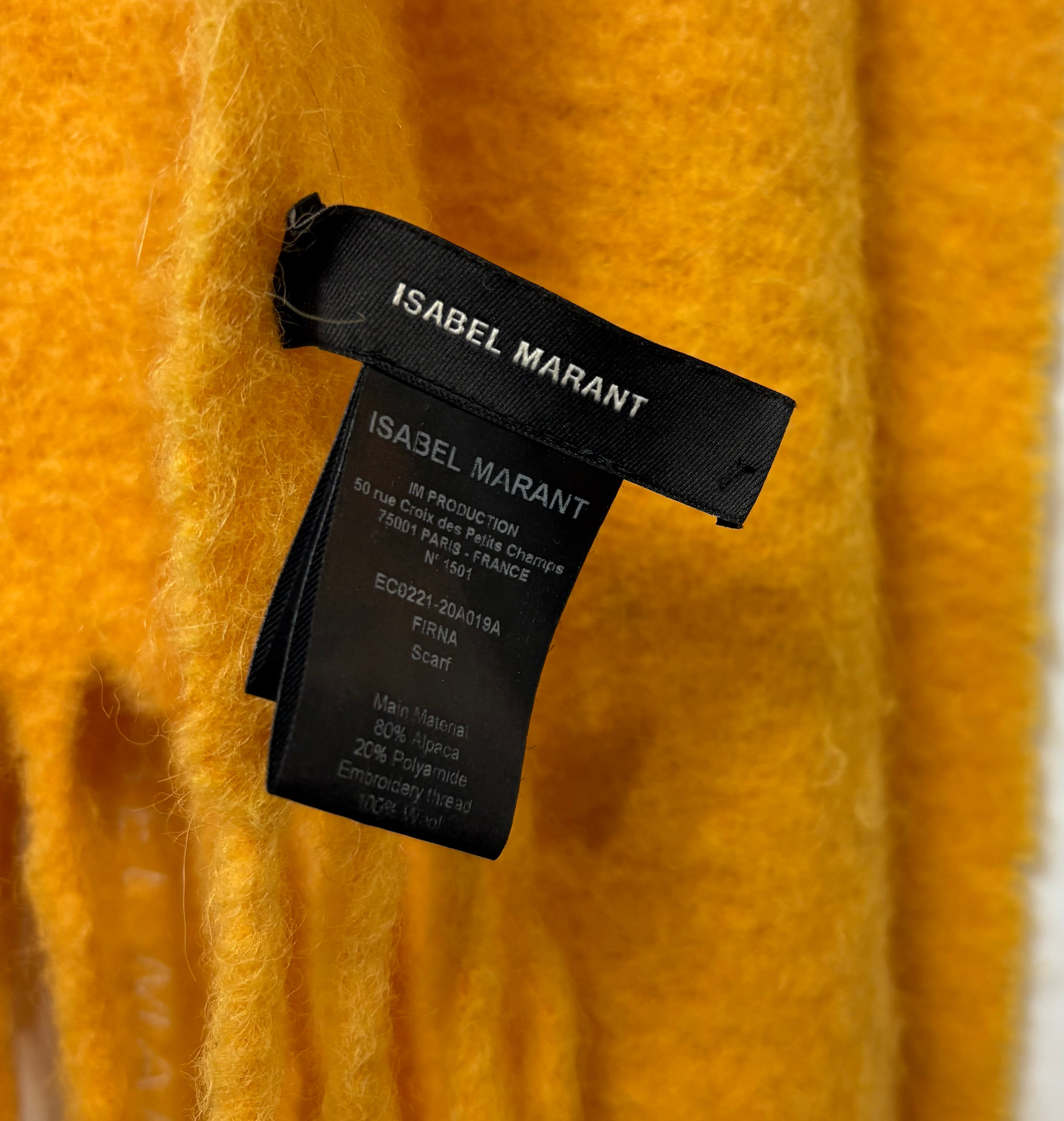 Isabel Marant Fringed Alpaca Scarf - Excellent Condition