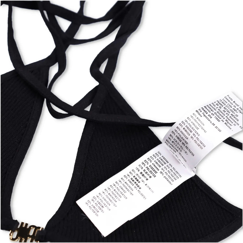 Miu Miu Ribbed Bralette - Size XS - Brand New With Tags