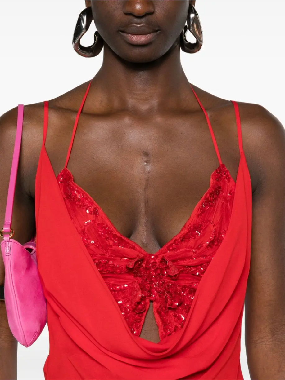 2022 Blumarine Butterfly Layered Top - Size 10 - Brand New With Tags