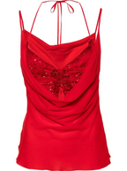 2022 Blumarine Butterfly Layered Top - Size 10 - Brand New With Tags
