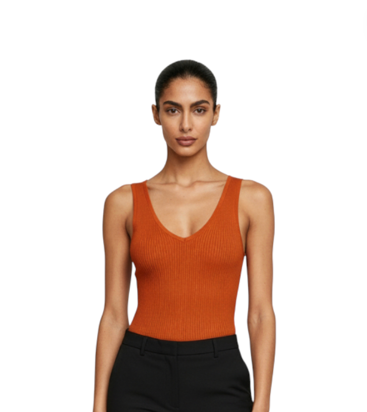 Toteme Ribbed Stretch Tank - Size M