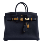 Hermès Birkin 25 in Togo Bleu Nuit
