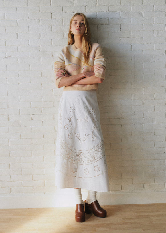 2026 Sezane x Sea NY 'Solya' Midi Skirt - Size 34 - Brand New With Tags